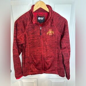 Iowa State Red Heather Full-Zip Jacket